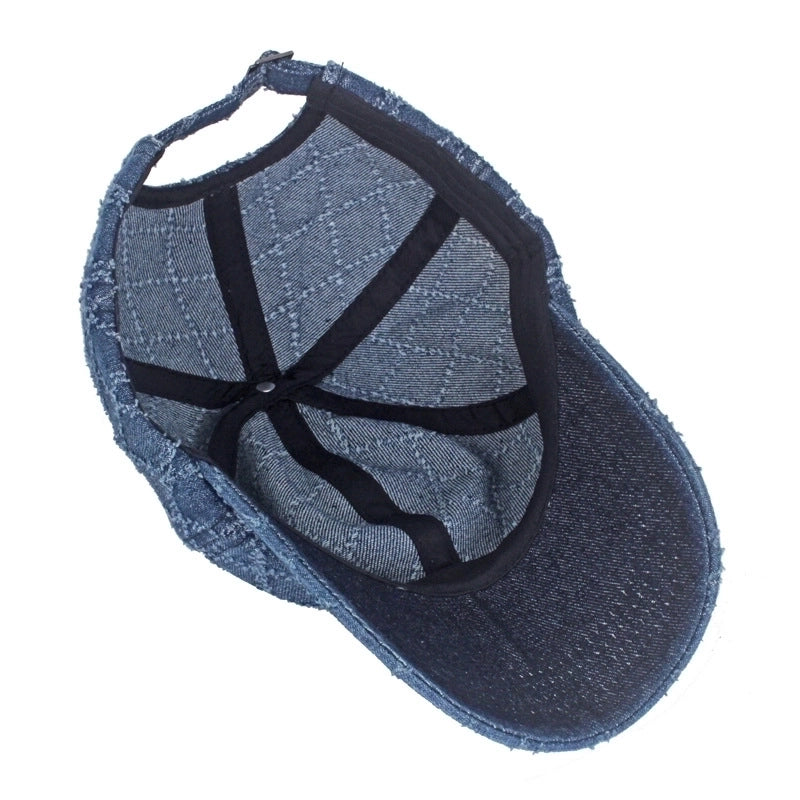 Women's Streetwear Color Block Crochet Lace Curved Eaves Baseball Cap
