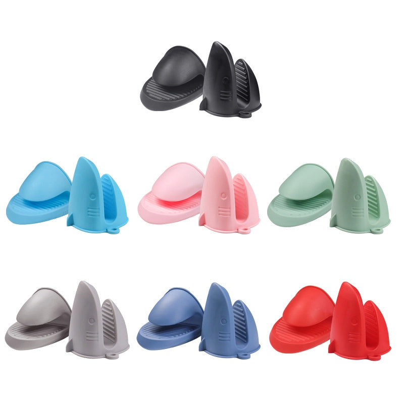 New High Temperature Resistant Shark Silicone Anti-scald Clip Oven Microwave Oven Heat Insulation Clip Bowl Clip Universal Clip Plate Artifact