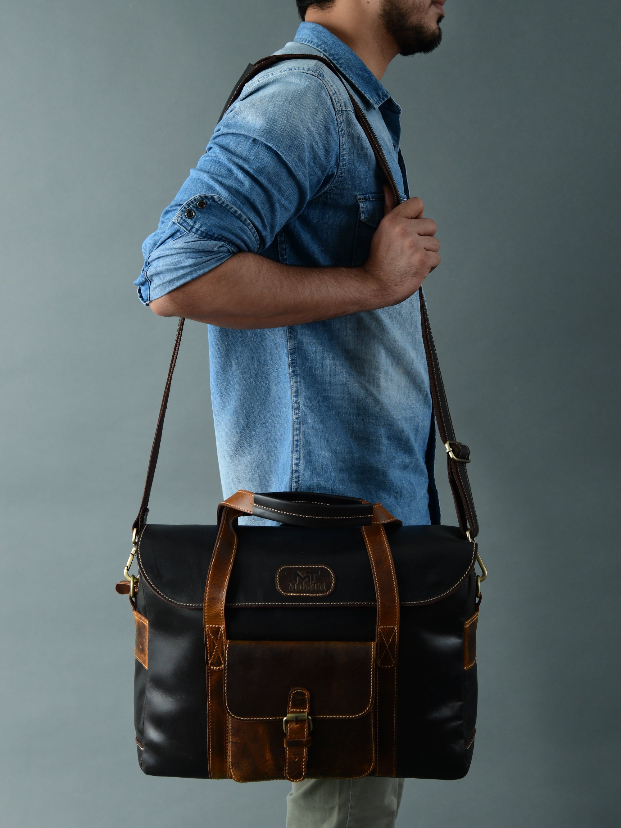 Leather Office Travel Bag