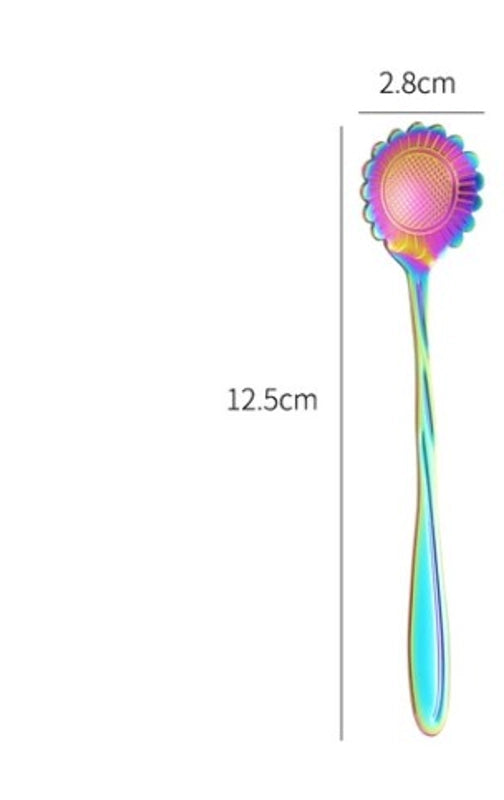 Casual Flower Stainless Steel Spoon