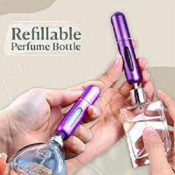 (Pack of 5) Perfume Refillable Atomizer Spray Bottles (5ml) Purse. Pocket Luggage