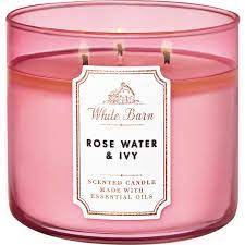 Bath & Body Works Rose Water & Ivy 3-Wick Candle