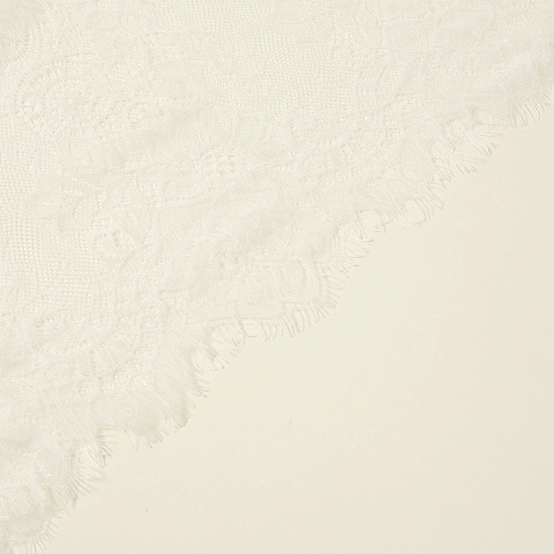 Women's Elegant Sweet Flower Polyester Lace Kerchief