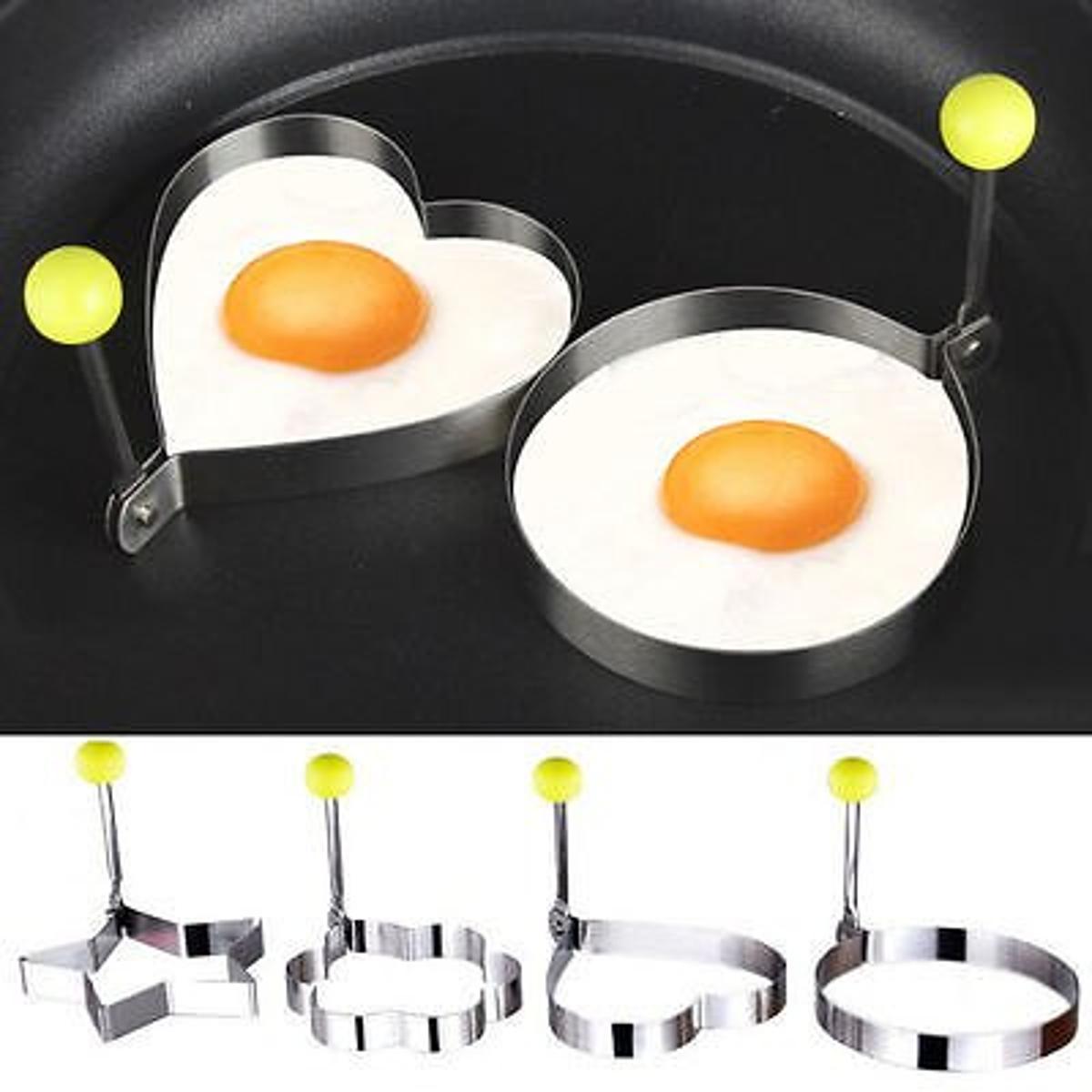 Egg Molds Stainless Steel 4 Pcs Set For Kitchen