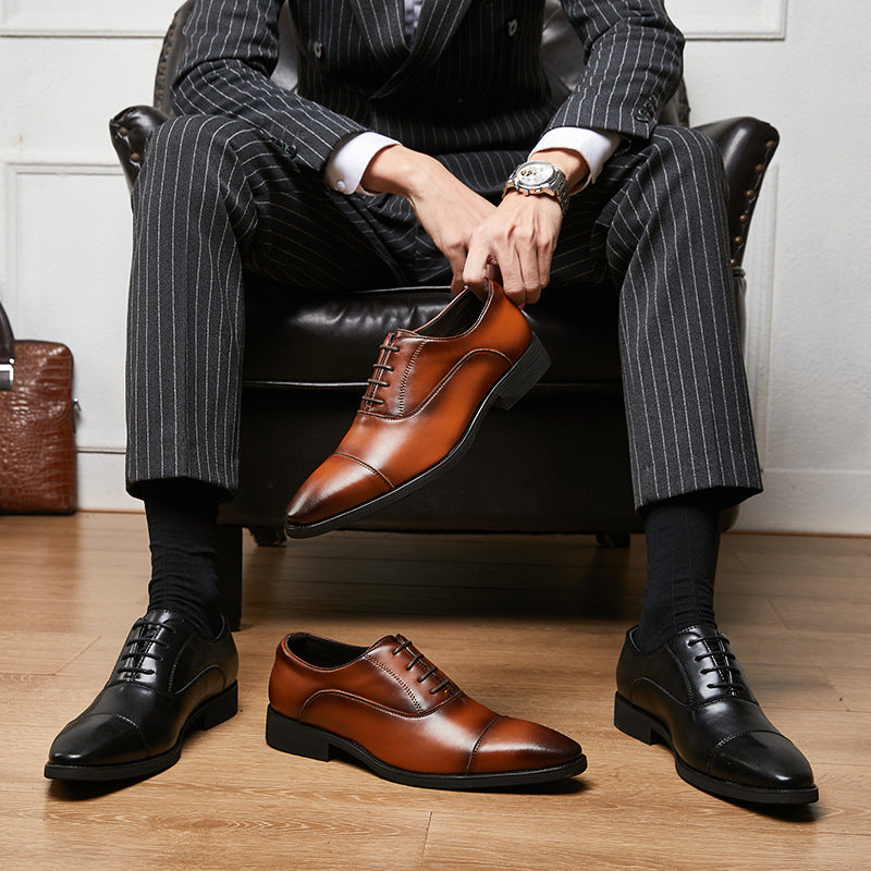 Men's Leather Fashion Oxford Casual Shoes