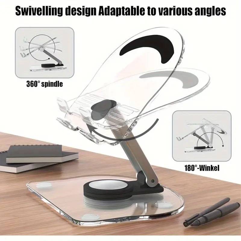 Acrylic Tablet Phone Stand Desktop 360°