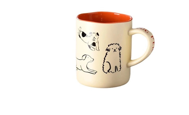 Casual Vacation Cartoon Ceramics Mug 1 Piece