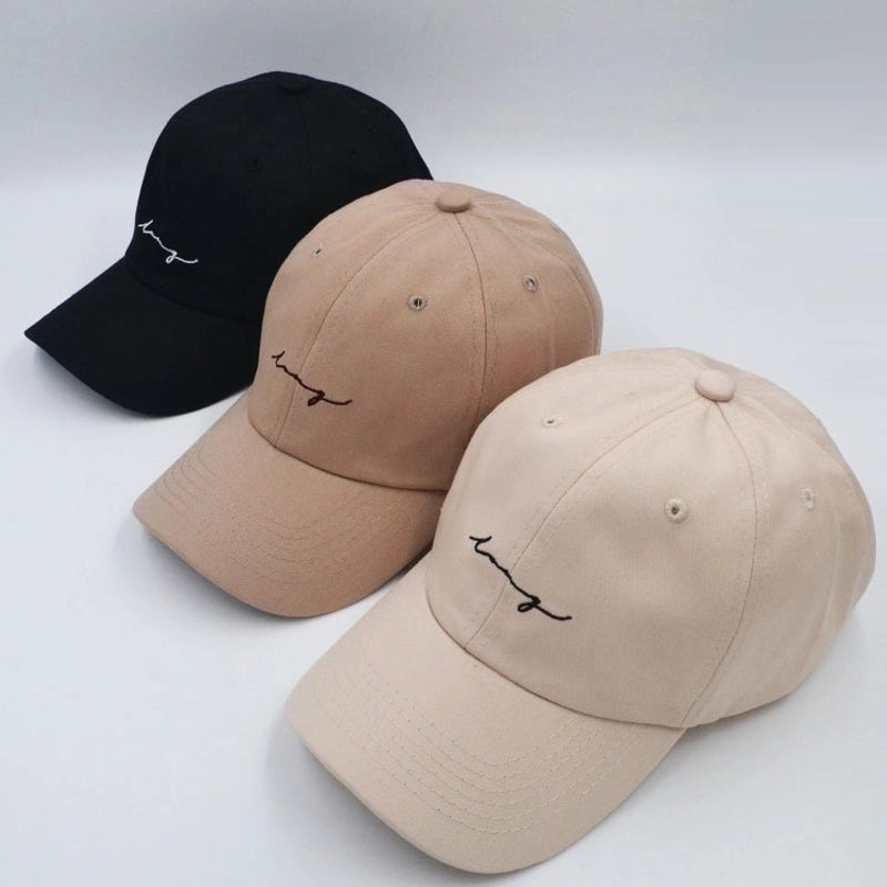 Unisex Minimalist Graffiti Embroidery Wide Eaves Baseball Cap