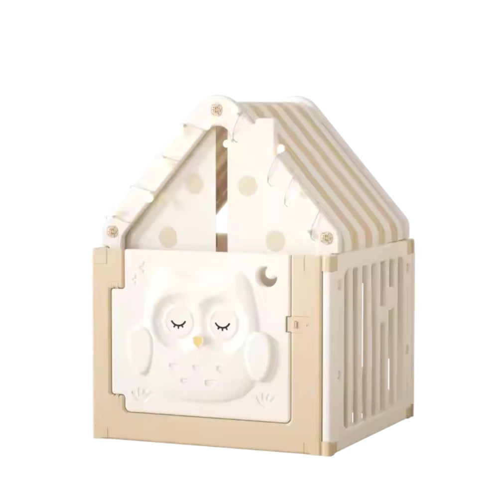 Kids Playhouse with Toy Shelf & Playmat