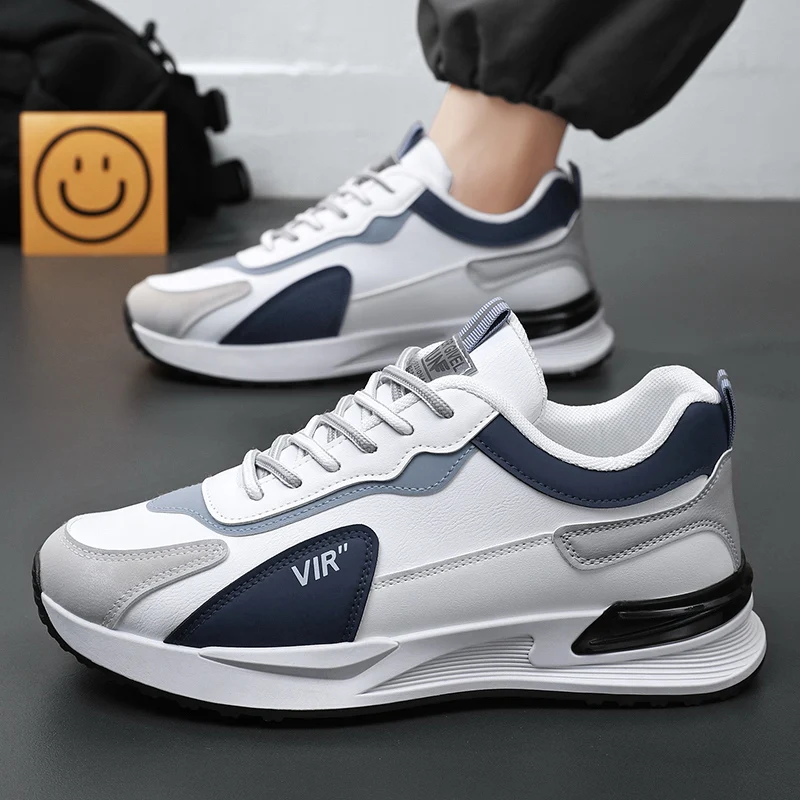 oxford High Quality Men's Sneakers Leather Casual Shoes Autumn 2024 New Breathable Men Shoes Male Flat  running shoes men air force