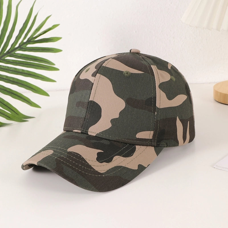 Unisex Casual Classic Style Camouflage Printing Curved Eaves Baseball Cap