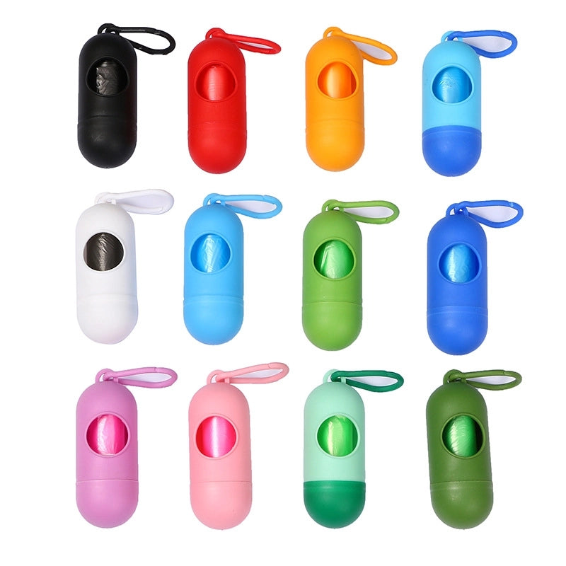 5 Pieces Minimalist Classic Style Plastic Solid Color Pet Garbage Bag
