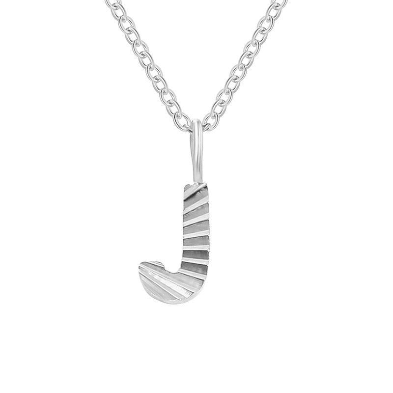 Minimalist Letter Stainless Steel Pendant Necklace In Bulk