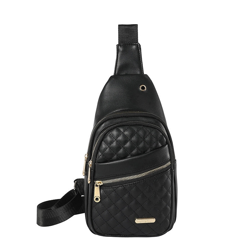 Women's Basic Classic Style Solid Color Oxford Cloth Waist Bags