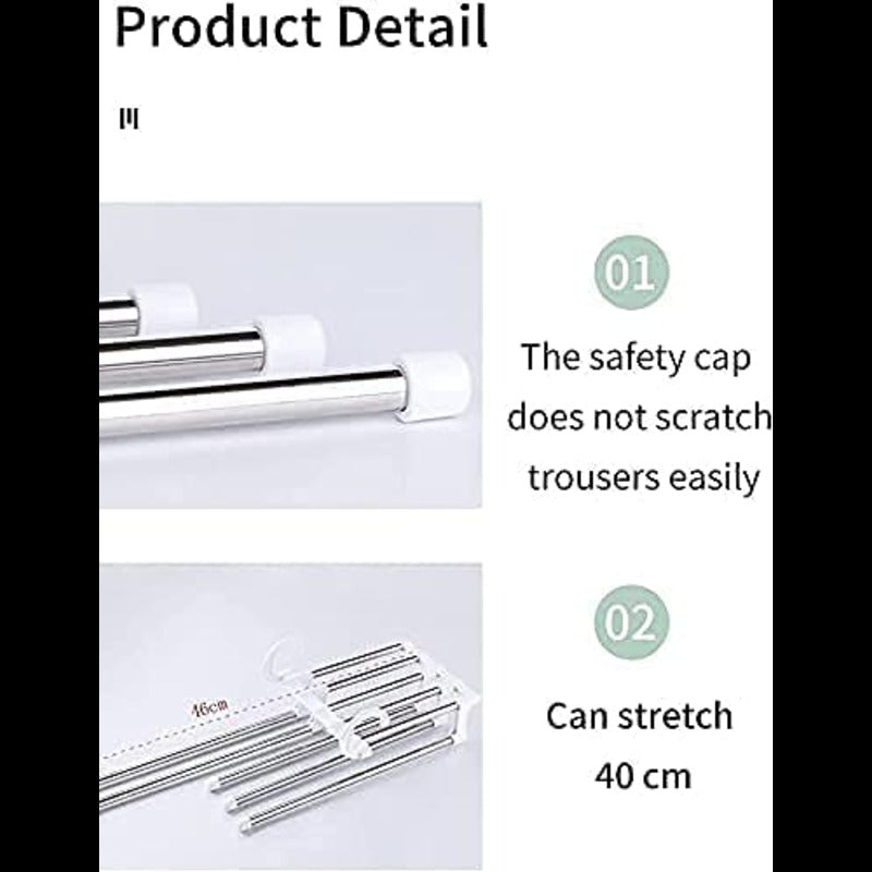 Multi Layer Folding Telescopic Trouser Rack