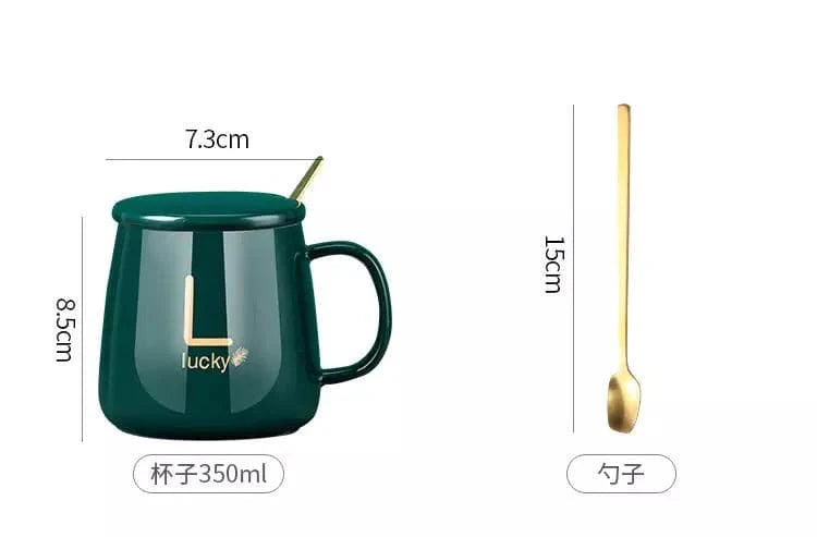 Cup Warmer Set With Ceramic Mug & Tea Spoon