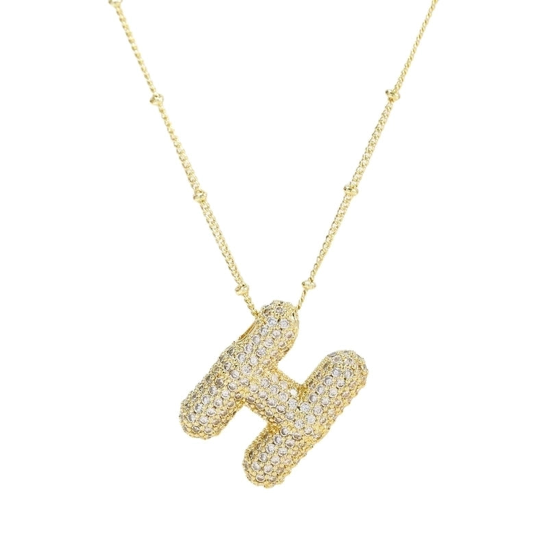 Minimalist Letter 304 Stainless Steel Pendant Necklace