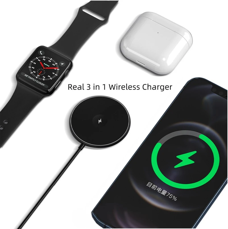 3 in1 Power Supply Charging Fast Magnet Charger For Phone