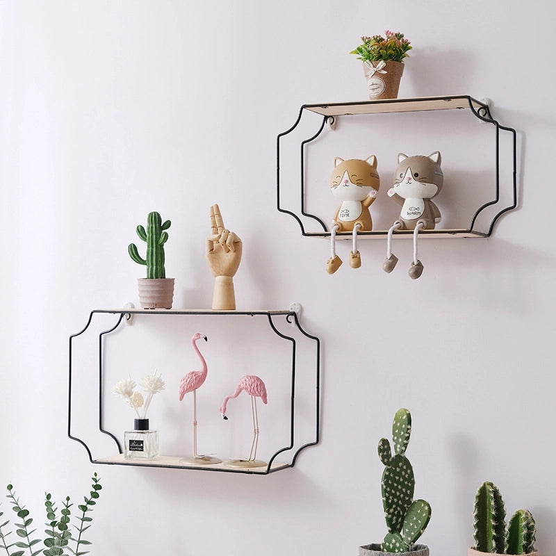Cover Three-Wall Storage Rack Living Room Dining Room Wall Decoration Rack Wall Home Wall Hanging Bathroom Storage Rack