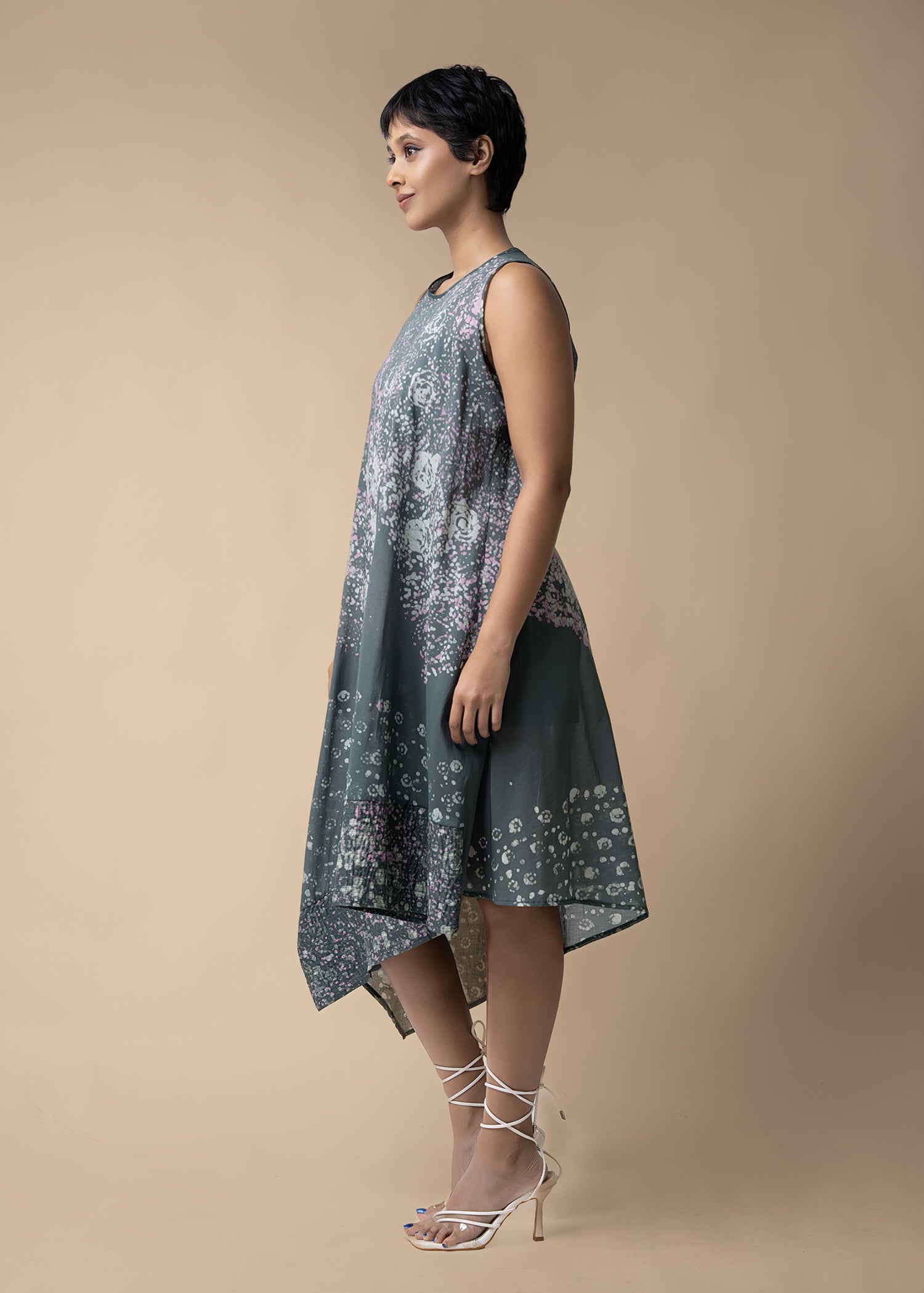 Sleeveless Batik Dress