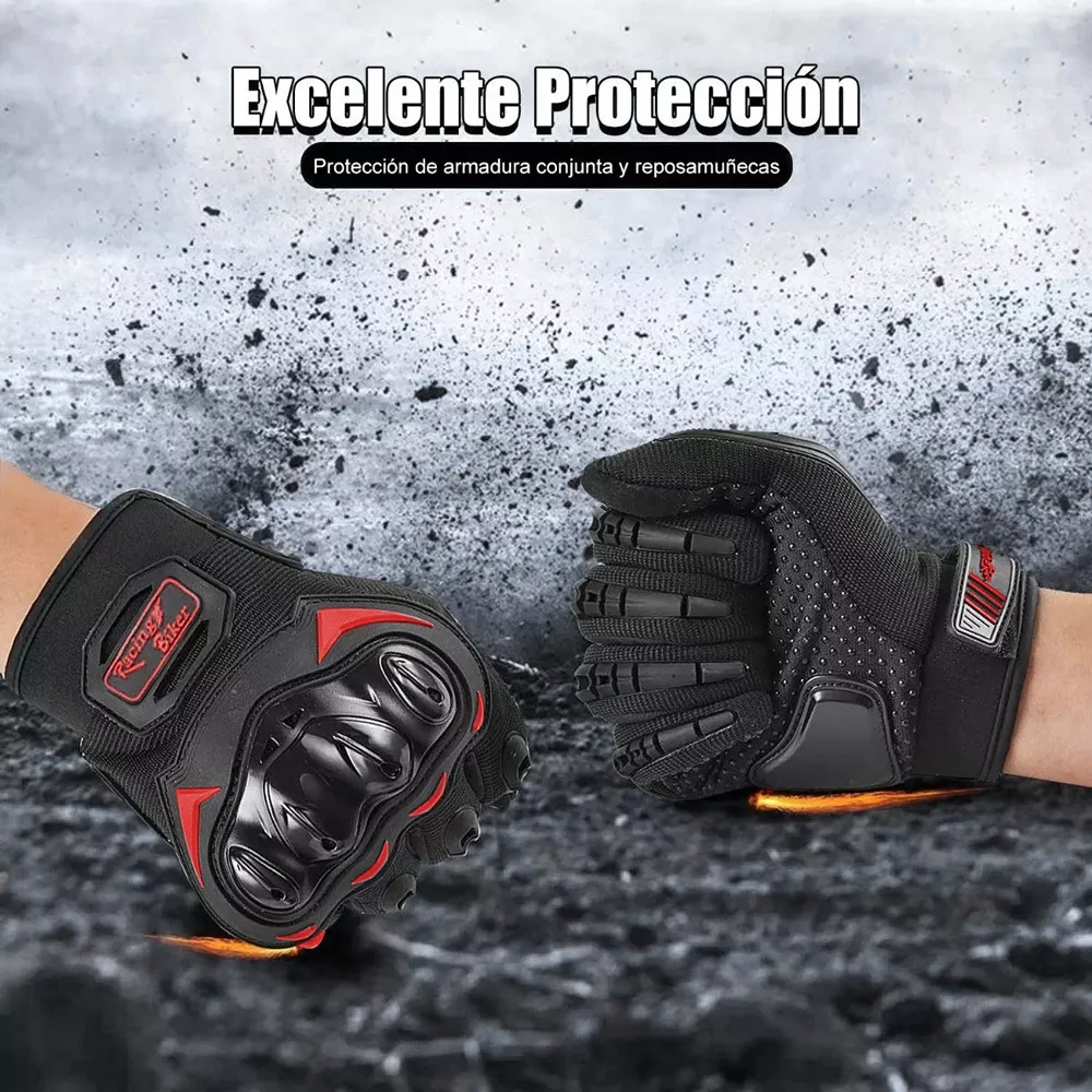 Guantes De Proteccion Anti Derrape Pantalla Táctil Para Moto