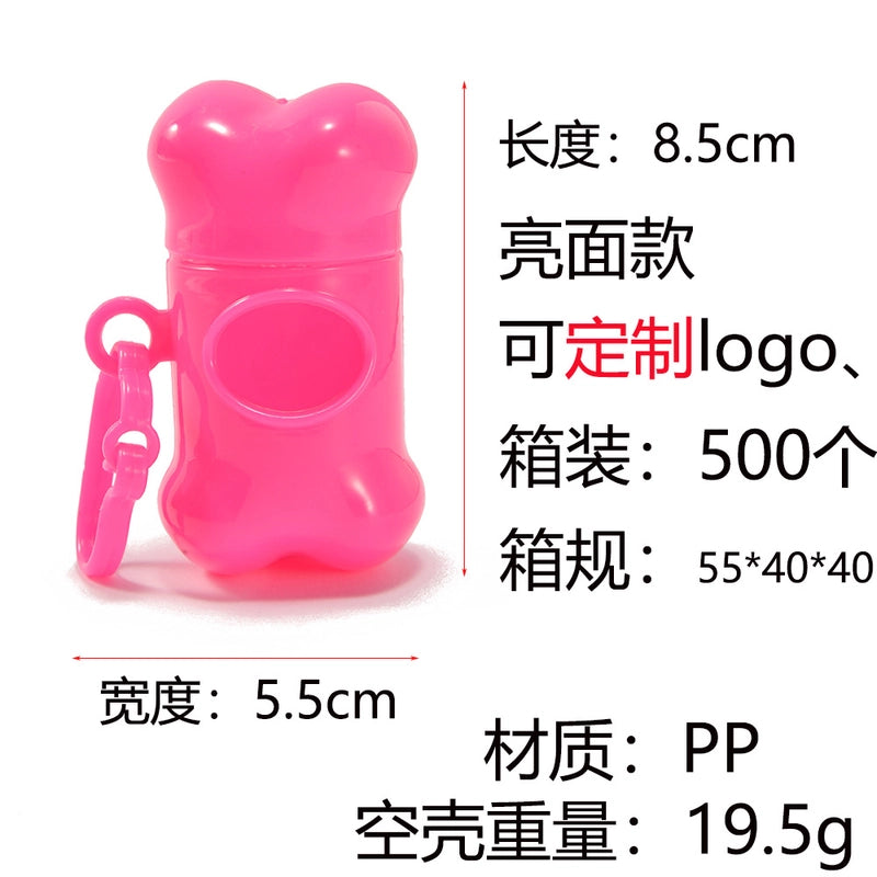 2 Pieces Multicolored Degradable Portable Plain Plastic Garbage Waste Bag