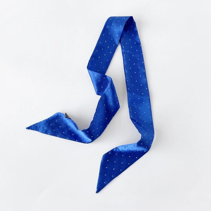 Women's Basic Solid Color Satin Silk Scarf