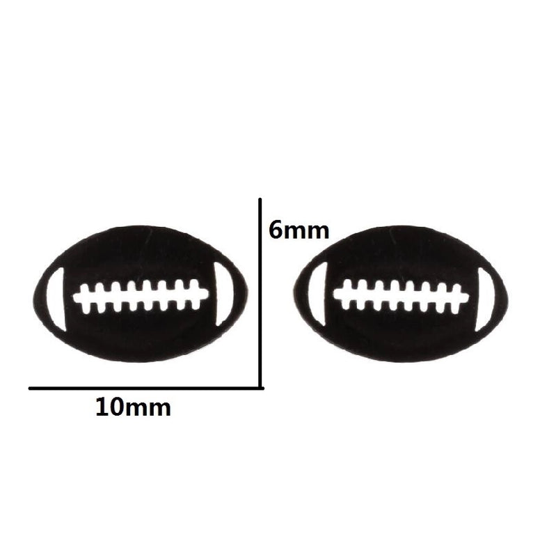 Minimalist Letter Skates Ball Stainless Steel Plating Hollow Out Ear Studs 1 Pair