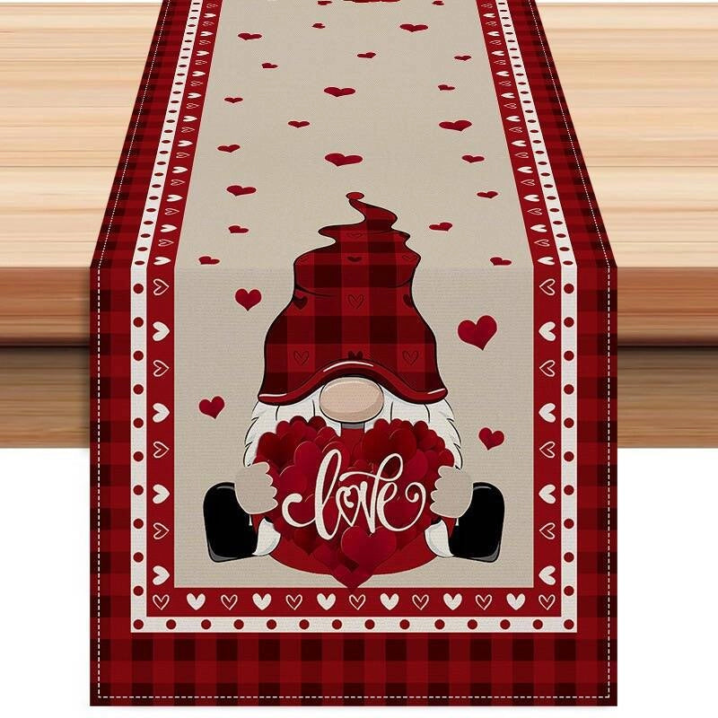 Valentine'S Day Casual Elegant Minimalist Letter Heart Shape Polyester Tablecloths