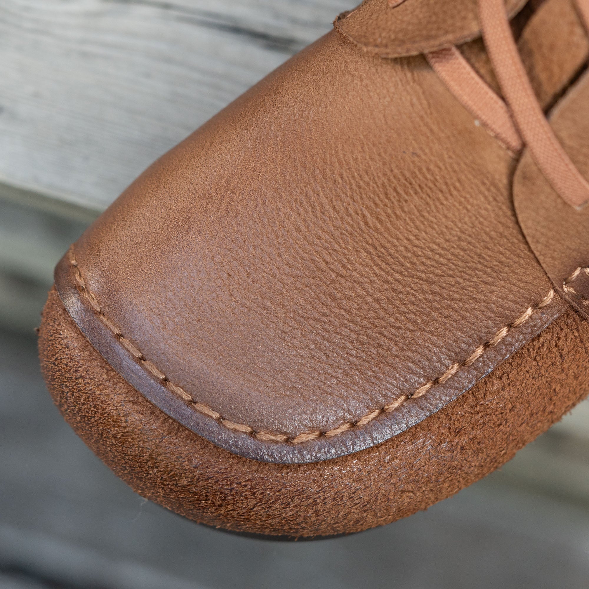 Retro Round Toe Barefoot Genuine Leather Martin Boots Lace-Up Ankle Boots in Coffee/Brown