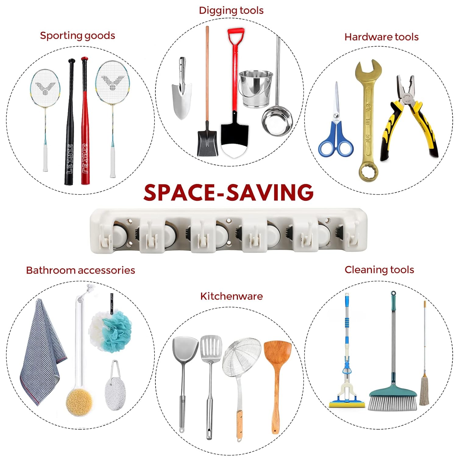 Mop Holder . Broom Holder ( Screw Type)