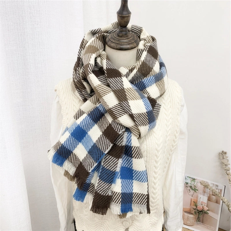 Striped Plaid Scarf