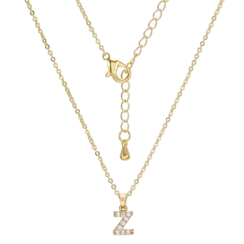 Brass Cable Chain Letter Necklace