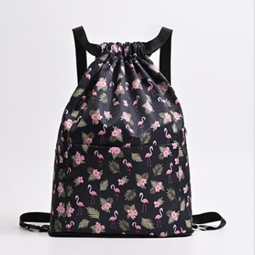 💚🧡Drawstring Foldable Large Capacity Dry-wet Separation Travel Sports Backpack