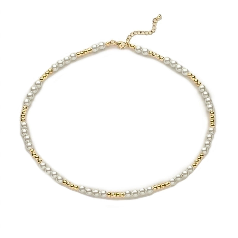 Round Copper Gold Plated Necklace In Bulk