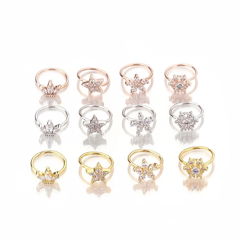 Nose Rings & Studs Fashion Star Copper