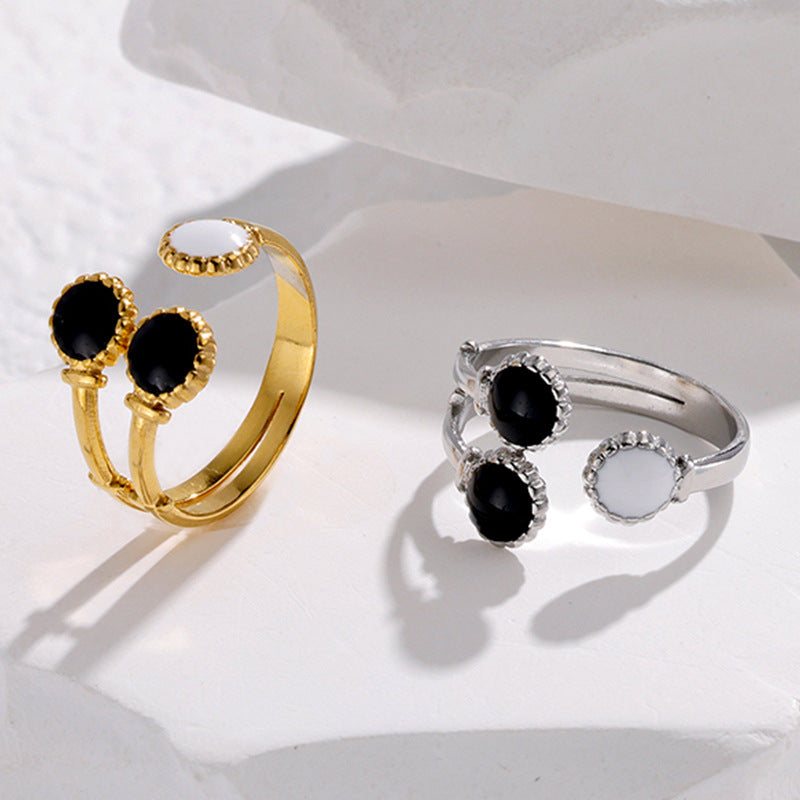 Round Geometric Stainless Steel Electroplating Rings