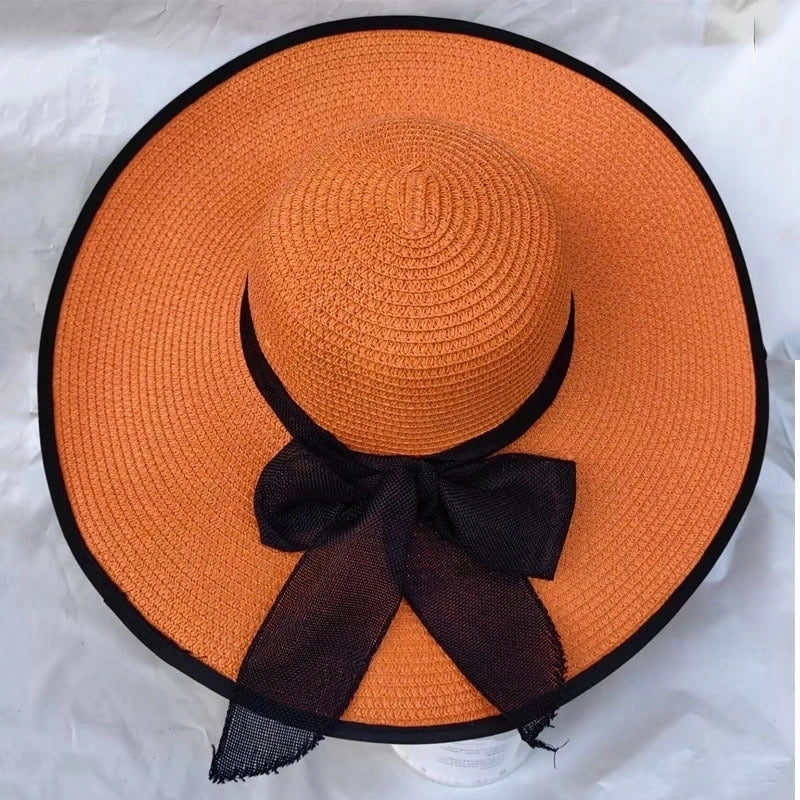 Women's Lady Vacation Bow Knot Big Eaves Sun Hat