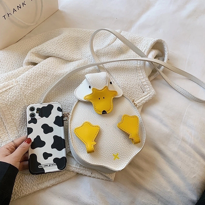 Women's Small Pu Leather Animal Cute Magnetic Buckle Crossbody Bag