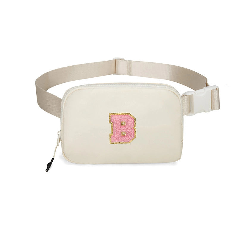 Women's Streetwear Letter Nylon Waist Bags