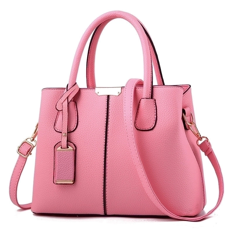 Women's Medium All Seasons Pu Leather Solid Color Vintage Style Square Zipper Shoulder Bag
