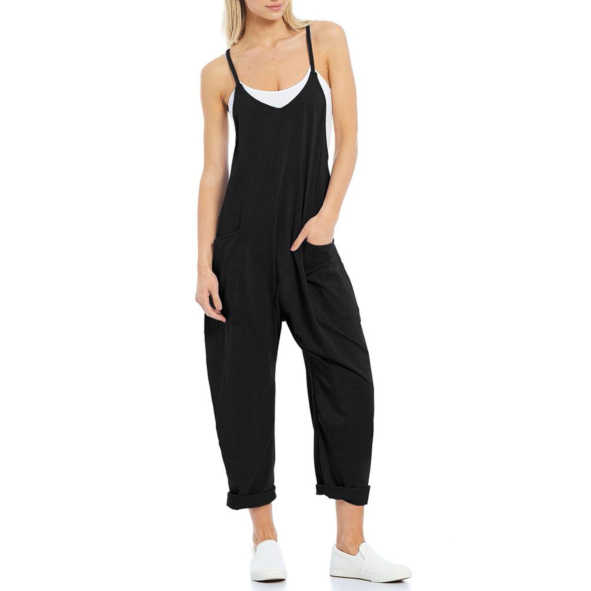 Wide Leg Jumpsuit with Pockets