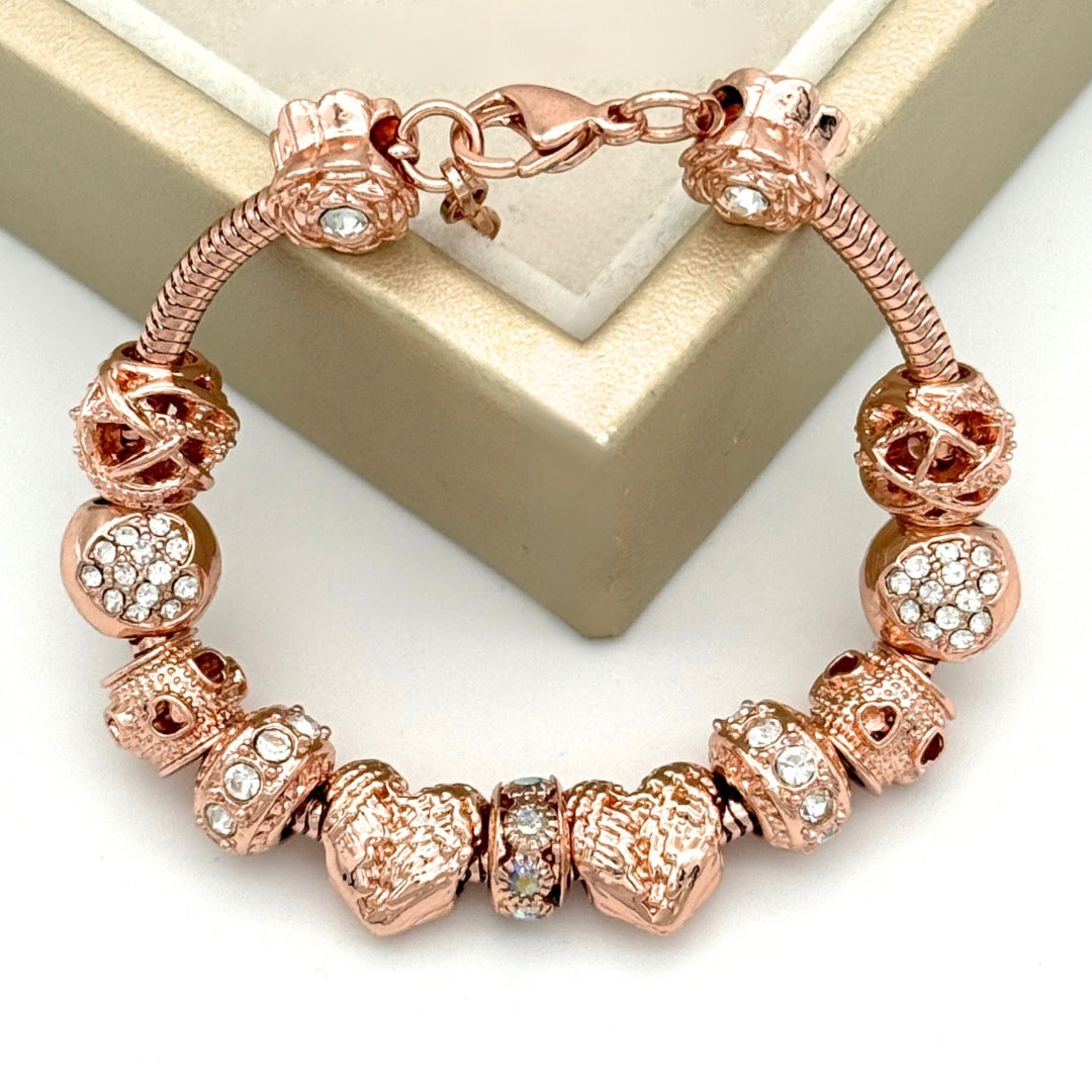 Rose Gold Angel Wing Bracelet
