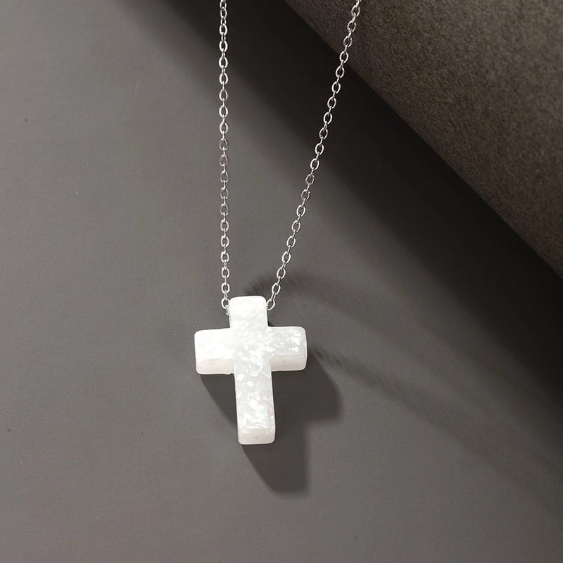 304 Stainless Steel Plastic XUPING Minimalist Hexagram Cross Pendant Necklace