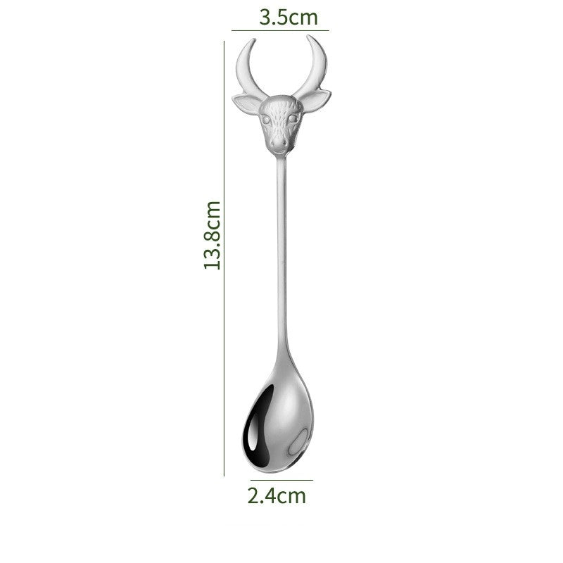 Casual Animal 304 Stainless Steel Spoon 1 Piece