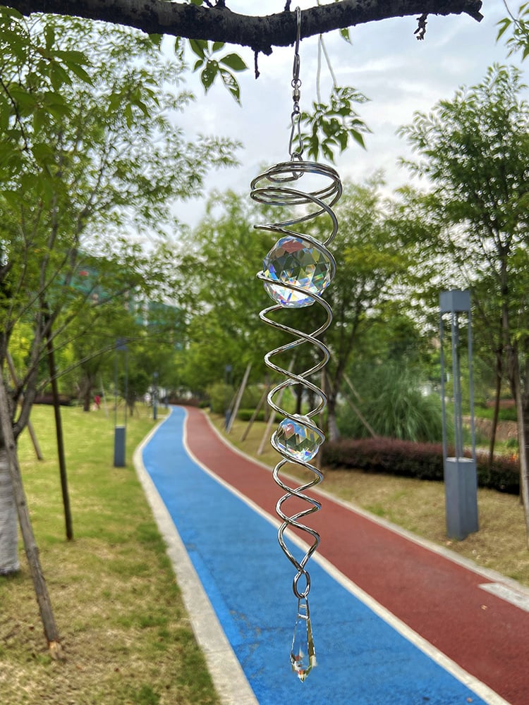 🎐LAST DAY SALE 49% OFF🔥-Gazing Ball Spiral Tail Wind Spinner Stabilizer