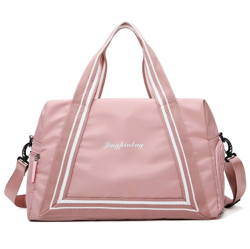 Large Capacity Wet And Dry Separation Yoga Fitness Bag Printed Logo Short Trip Luggage Bag New Travel Bag