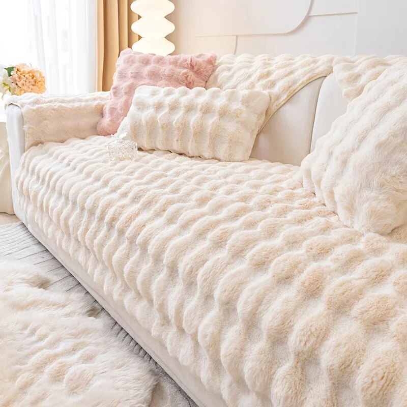 Warm Plush Sofa Cushion