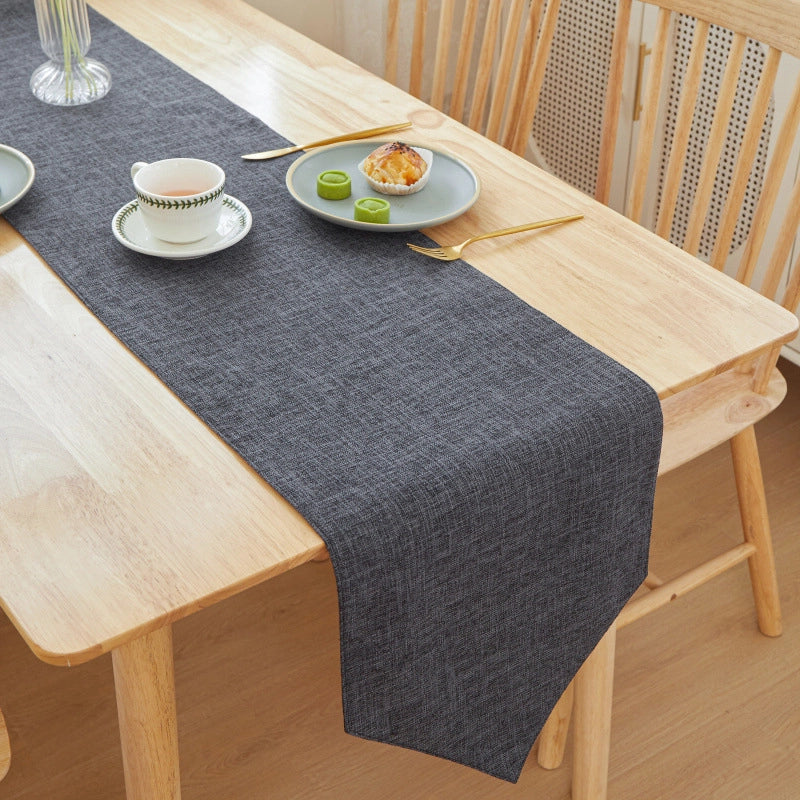 Minimalist Solid Color Linen Tablecloths
