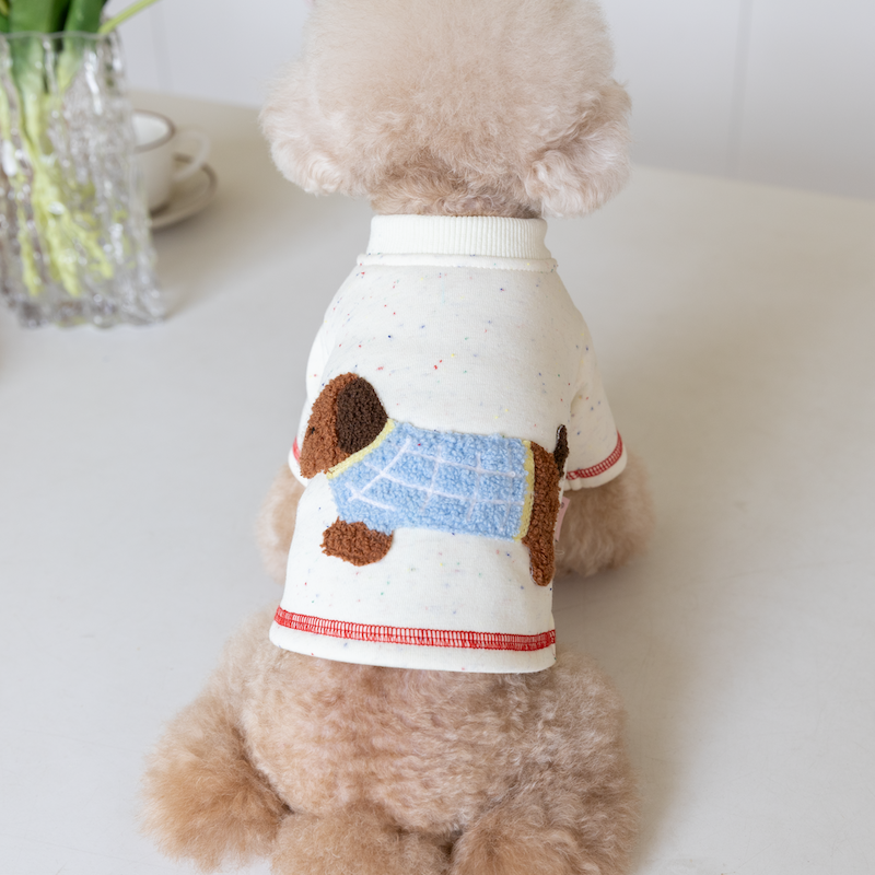 Cute Dachshund Printed Dog Cat Sweatshirt